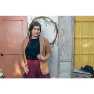 Russ Tan Lightweight Waffleweave Jacket sz 4